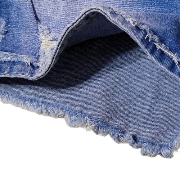 KANCAN Women's Regular Distressed Mid Rise KC11143ML Jean Shorts Size 25 - Picture 8 of 16